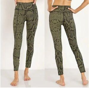 Varley snake print leggings— size medium